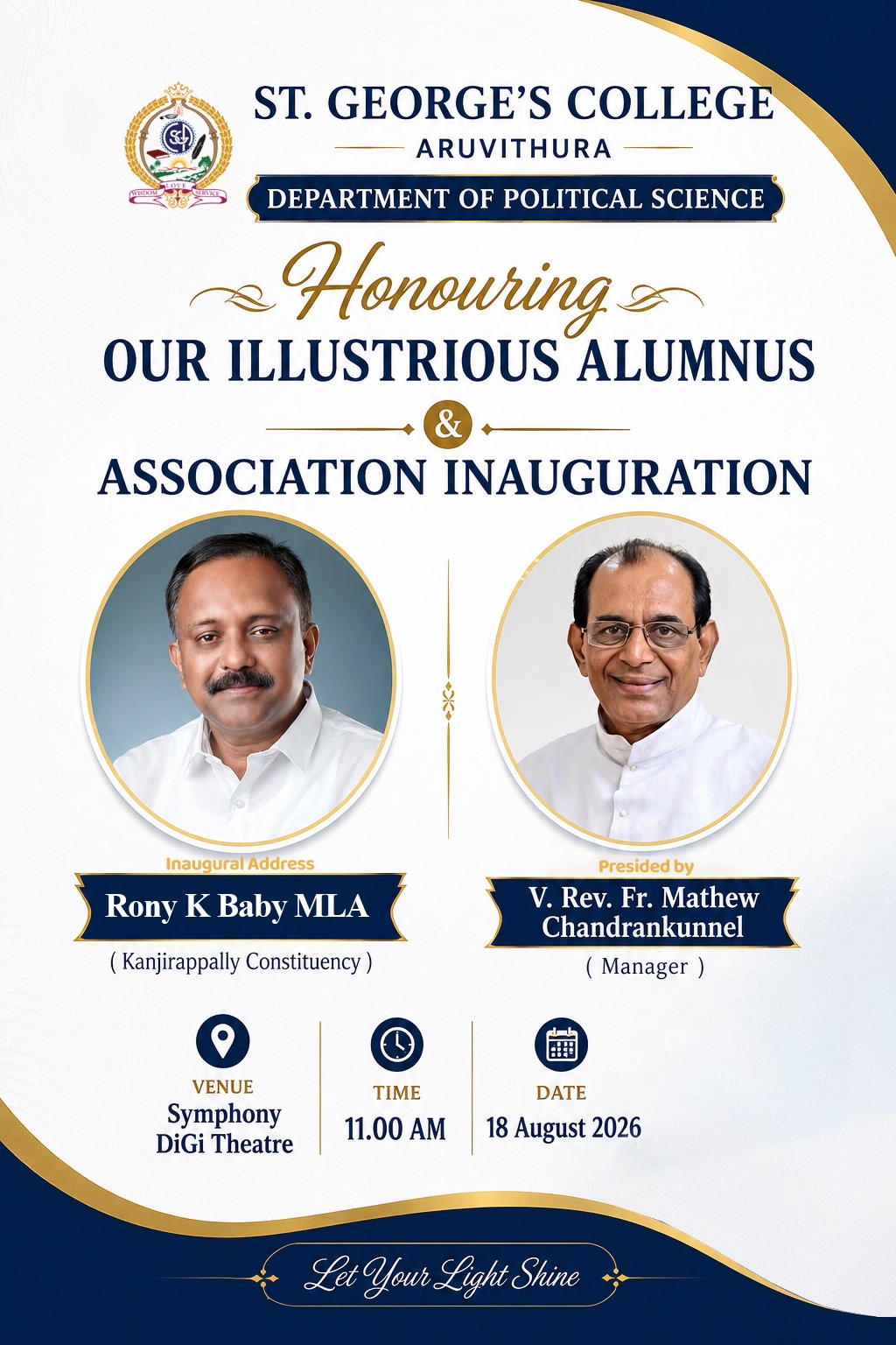Association Inauguration - Department of Political Science